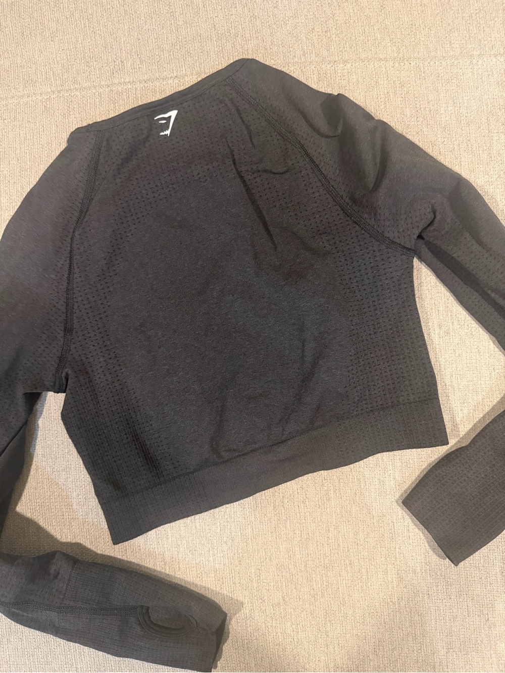 Gymshark Black Seamless Performance Long Sleeve - Picture 2 of 3